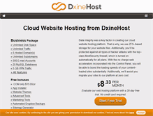 Tablet Screenshot of dxinehost.com
